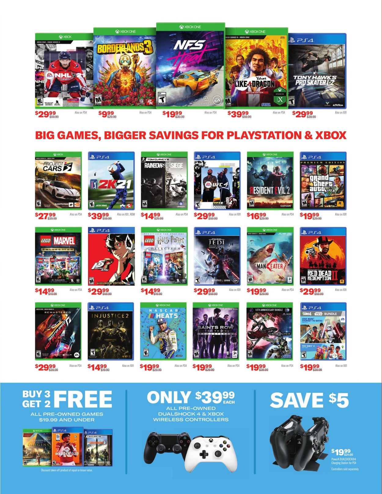 Catalogue Game Stop Holiday Sale 2020 from 12/20/2020
