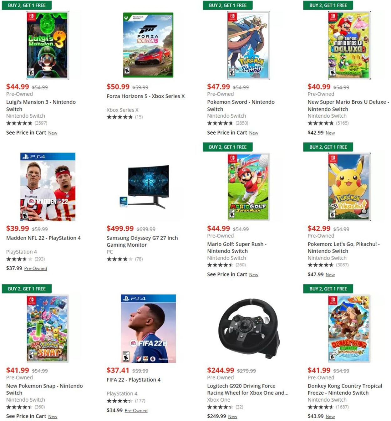 Catalogue Game Stop BLACK FRIDAY 2021 from 11/17/2021
