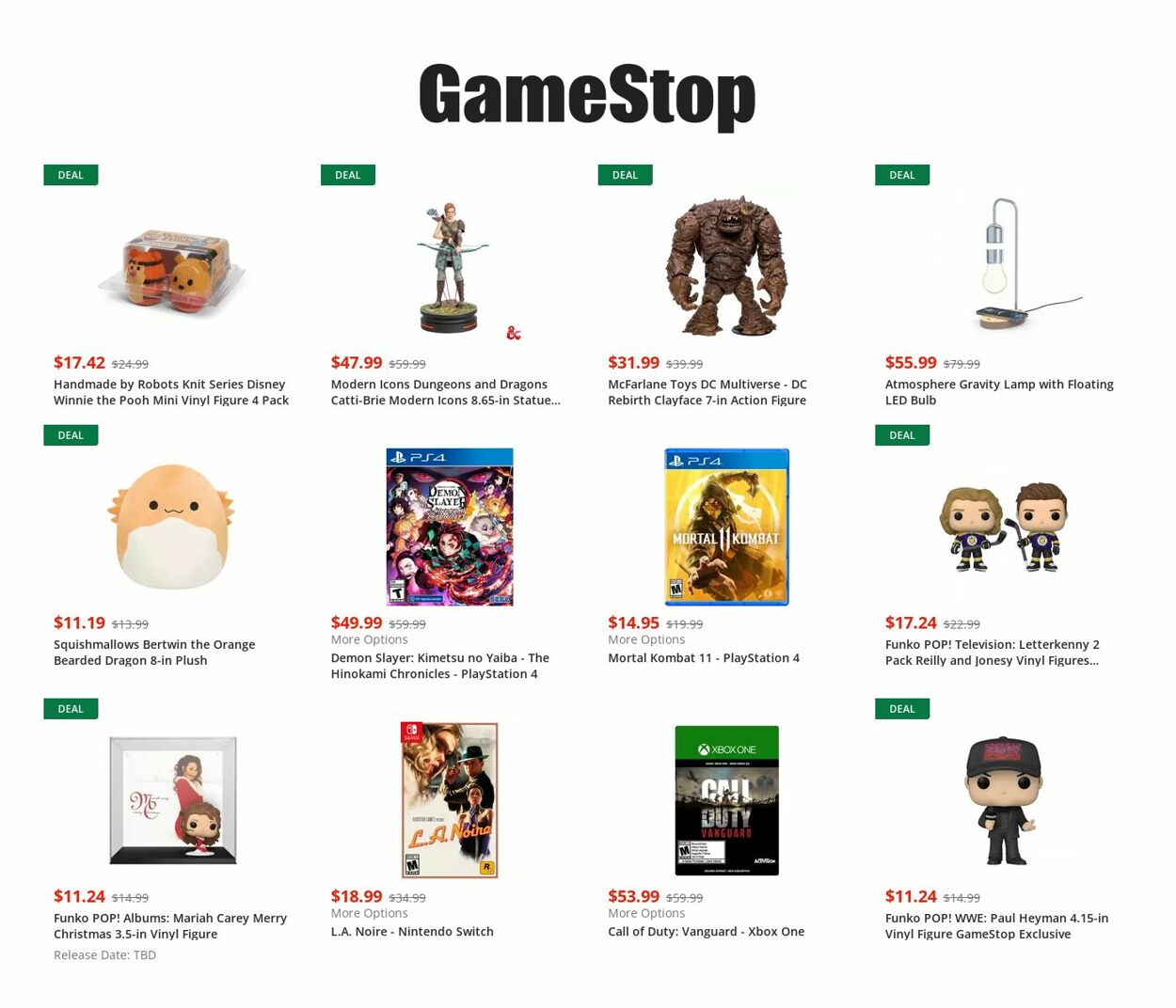Catalogue Game Stop from 09/28/2022