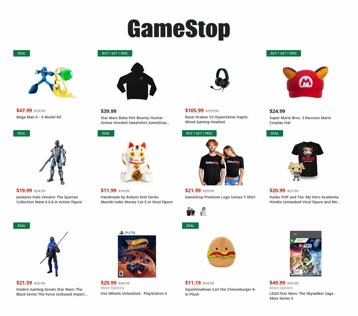 Catalogue Game Stop from 09/28/2022