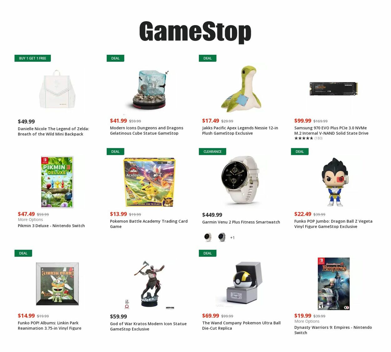Catalogue Game Stop from 10/05/2022