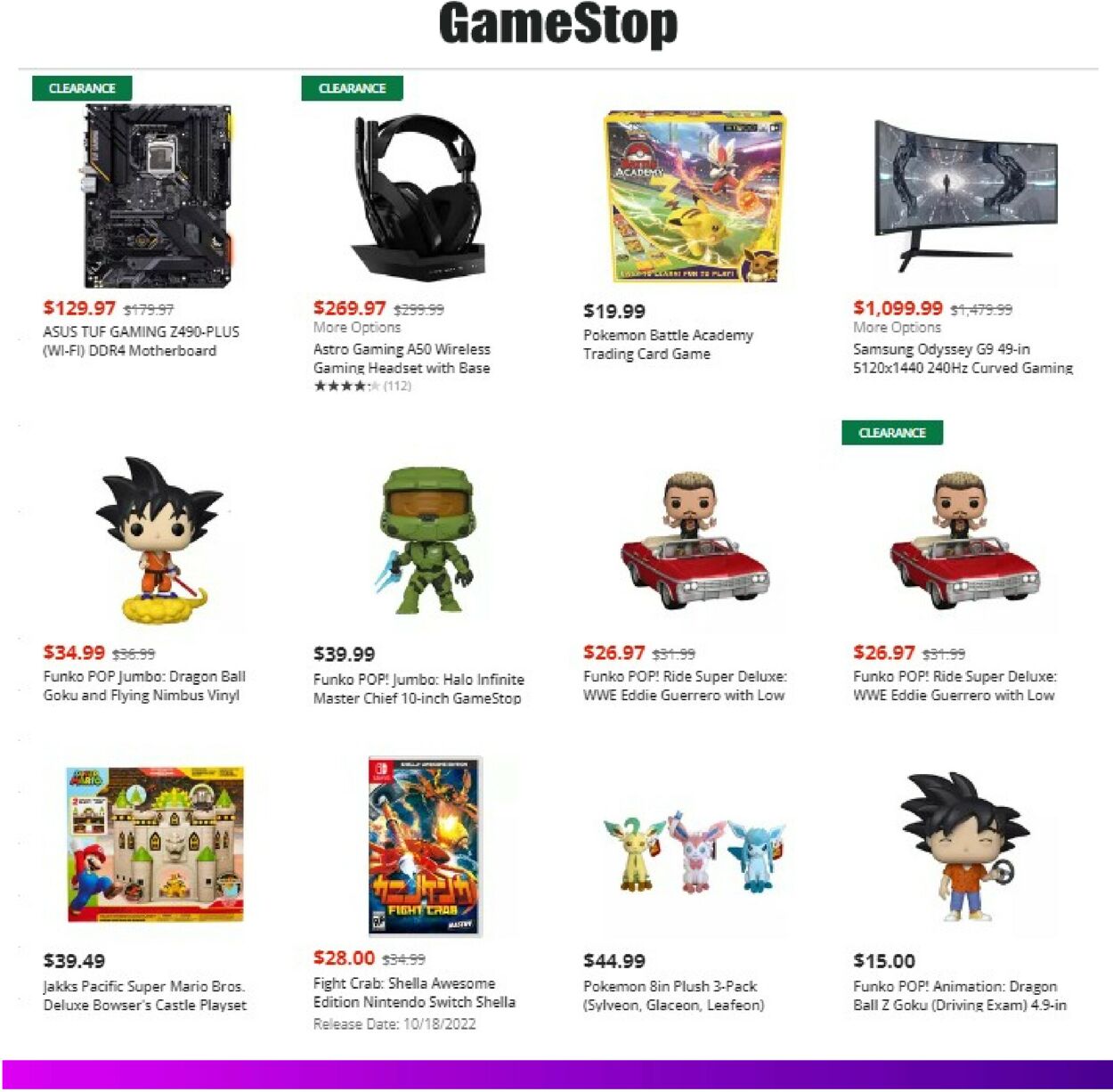 Catalogue Game Stop from 10/12/2022