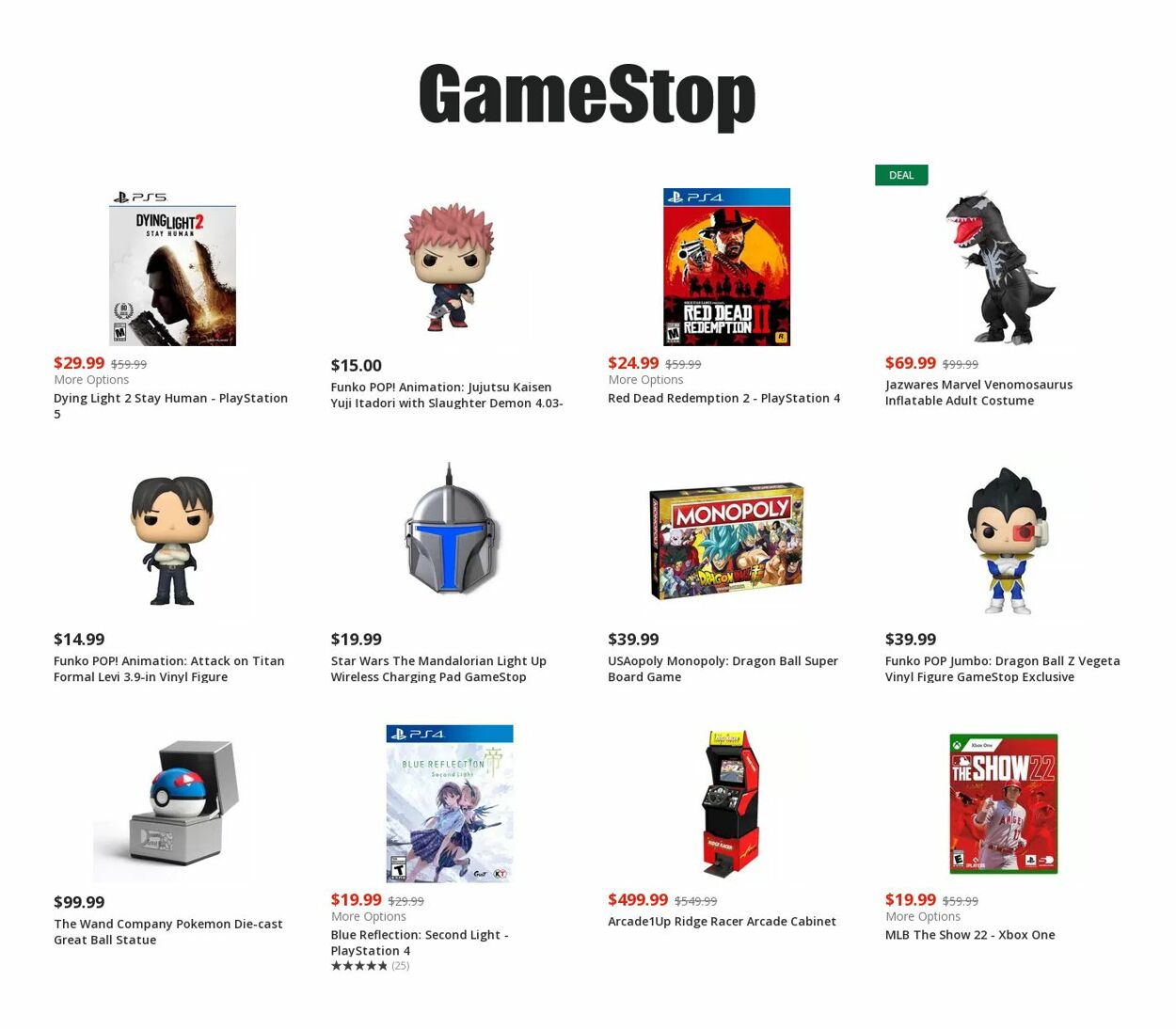 Catalogue Game Stop from 10/12/2022