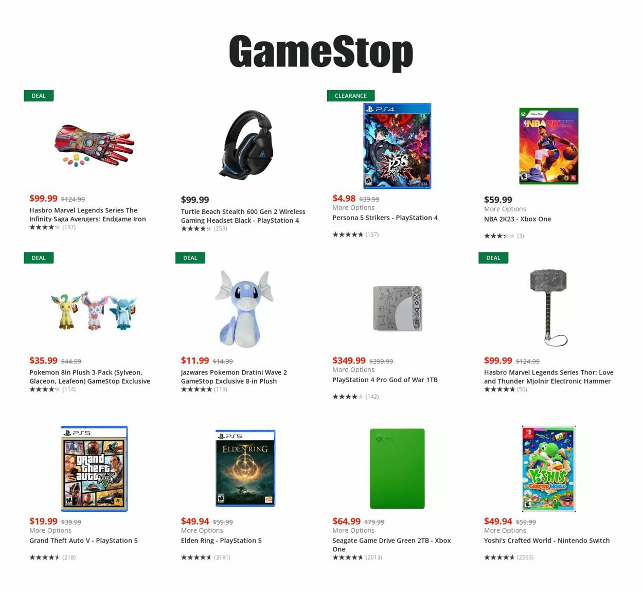 Catalogue Game Stop from 11/09/2022