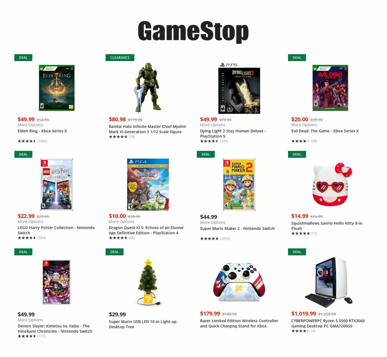 Catalogue Game Stop from 11/16/2022