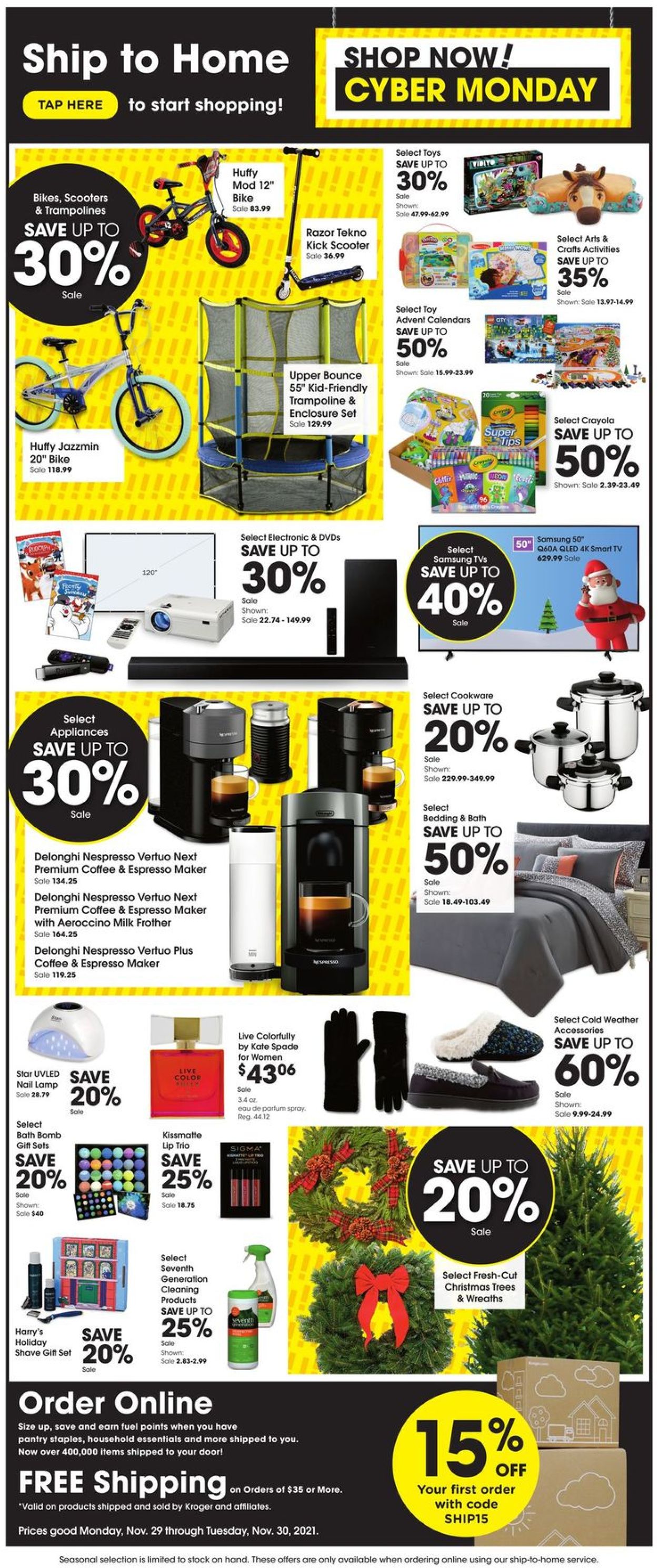 Catalogue Gerbes Super Markets CYBER MONDAY AD 2021 from 11/29/2021