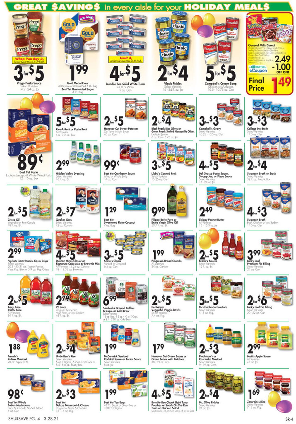 Catalogue Gerrity's Supermarkets - Easter 2021 ad from 03/28/2021