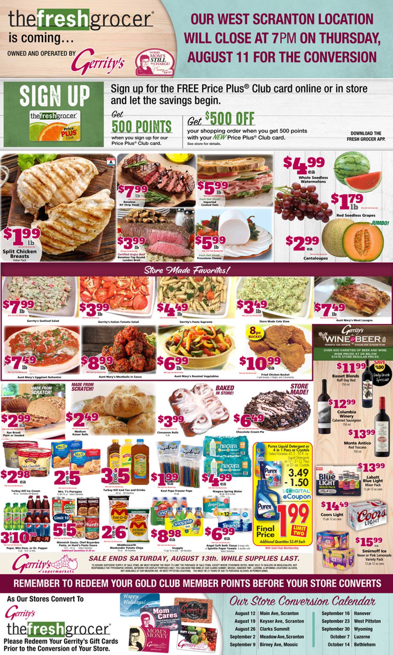 Catalogue Gerrity's Supermarkets from 08/07/2022