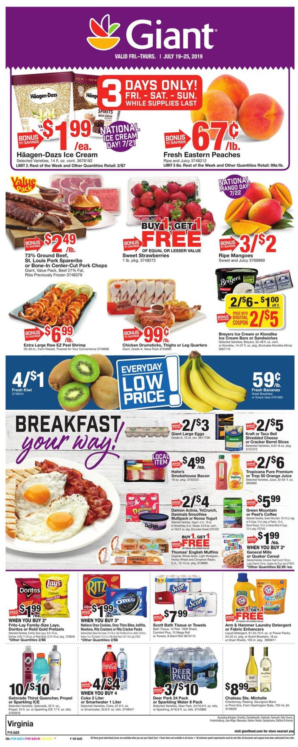 Catalogue Giant Food from 07/19/2019