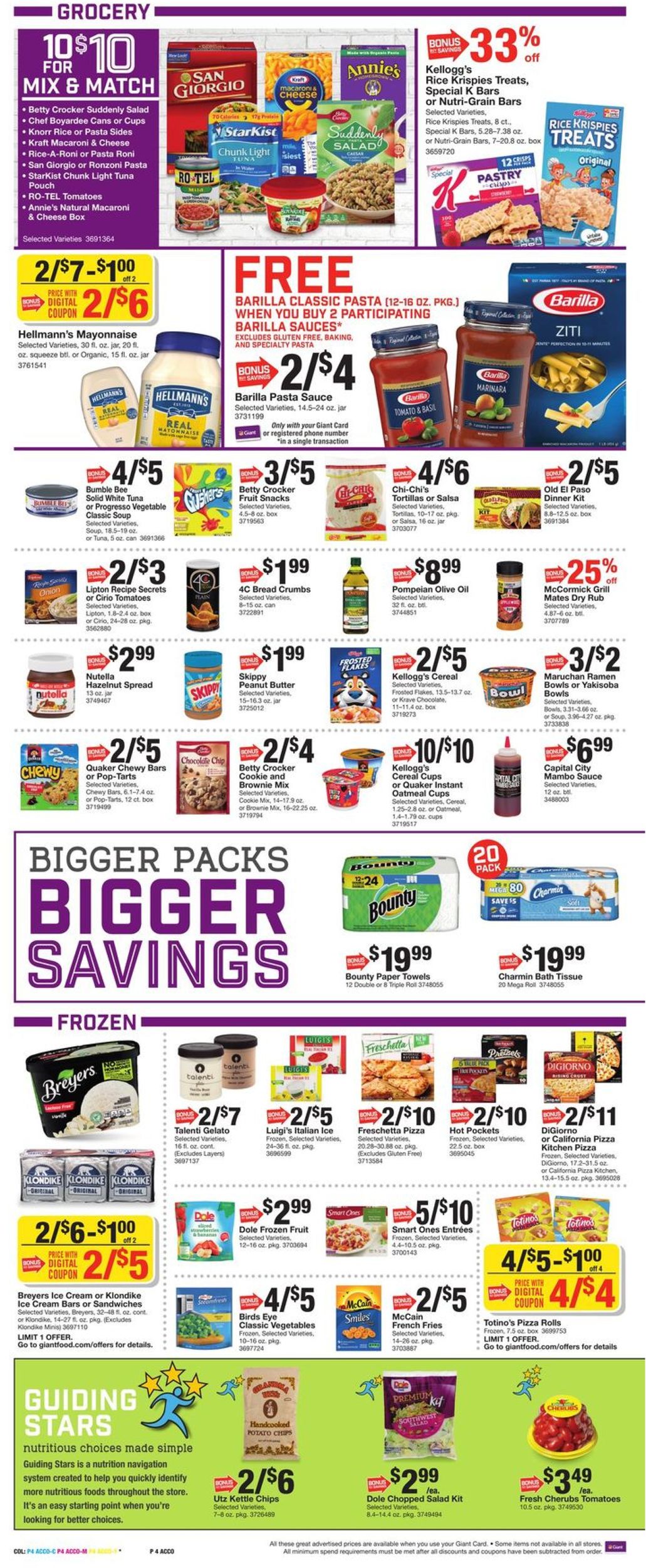 Catalogue Giant Food from 07/19/2019