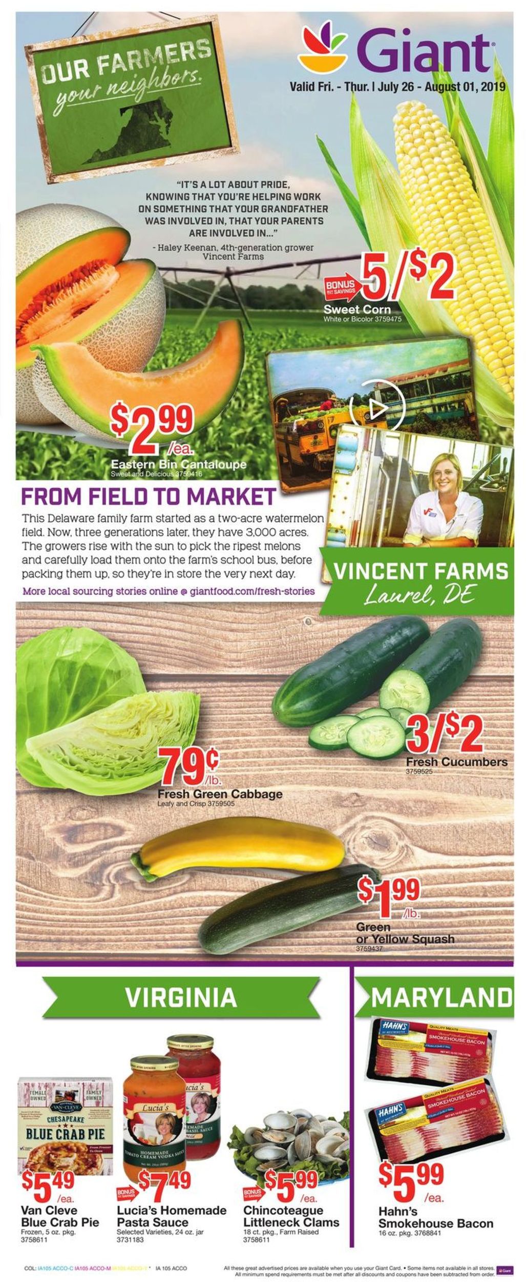 Catalogue Giant Food from 07/26/2019