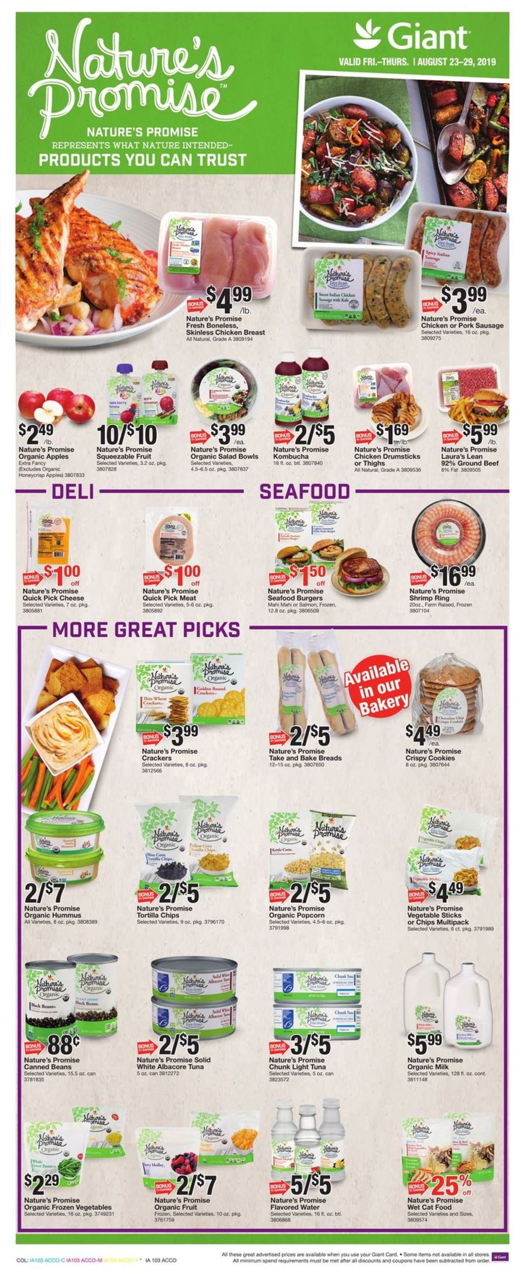 Catalogue Giant Food from 08/23/2019