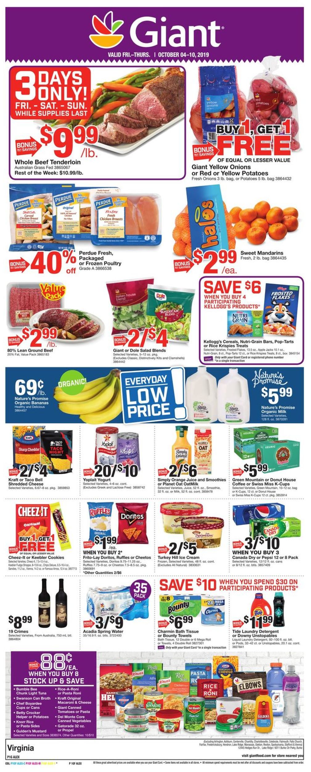 Catalogue Giant Food from 10/04/2019