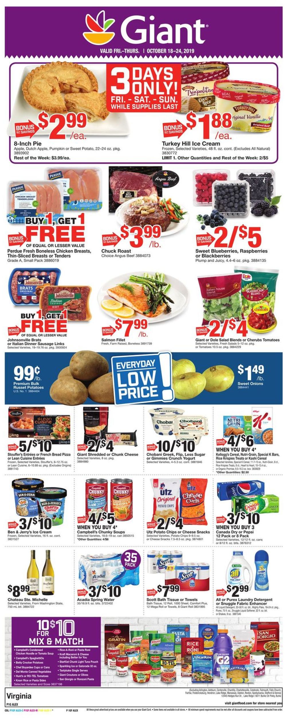 Giant Food Current weekly ad 10/18 10/24/2019