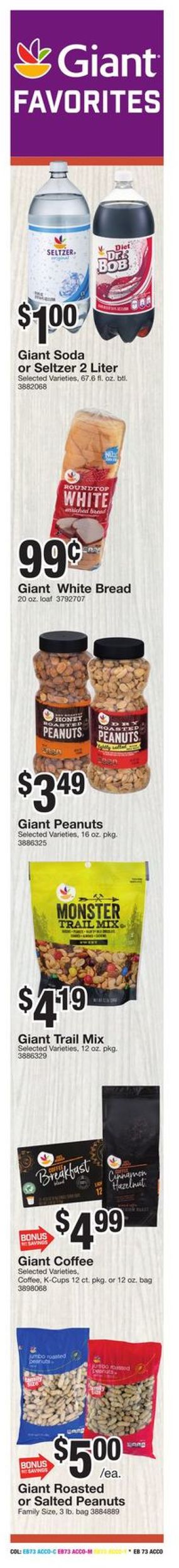 Catalogue Giant Food from 10/18/2019