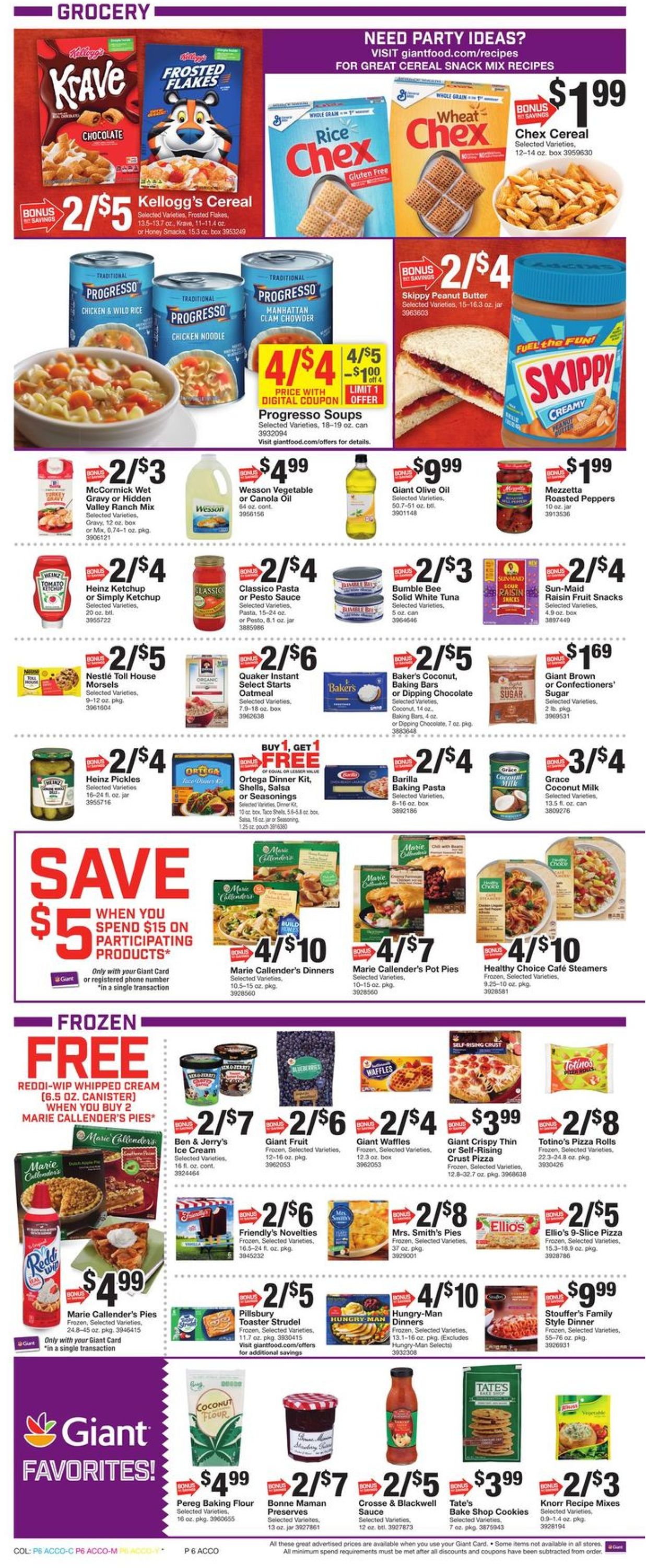 Giant Food - Thanksgiving Ad 2019 Current weekly ad 11/22 - 11/28/2019 ...