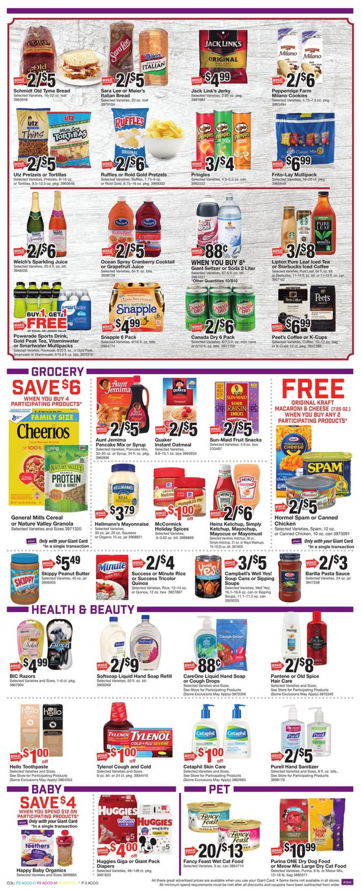 Catalogue Giant Food from 11/29/2019