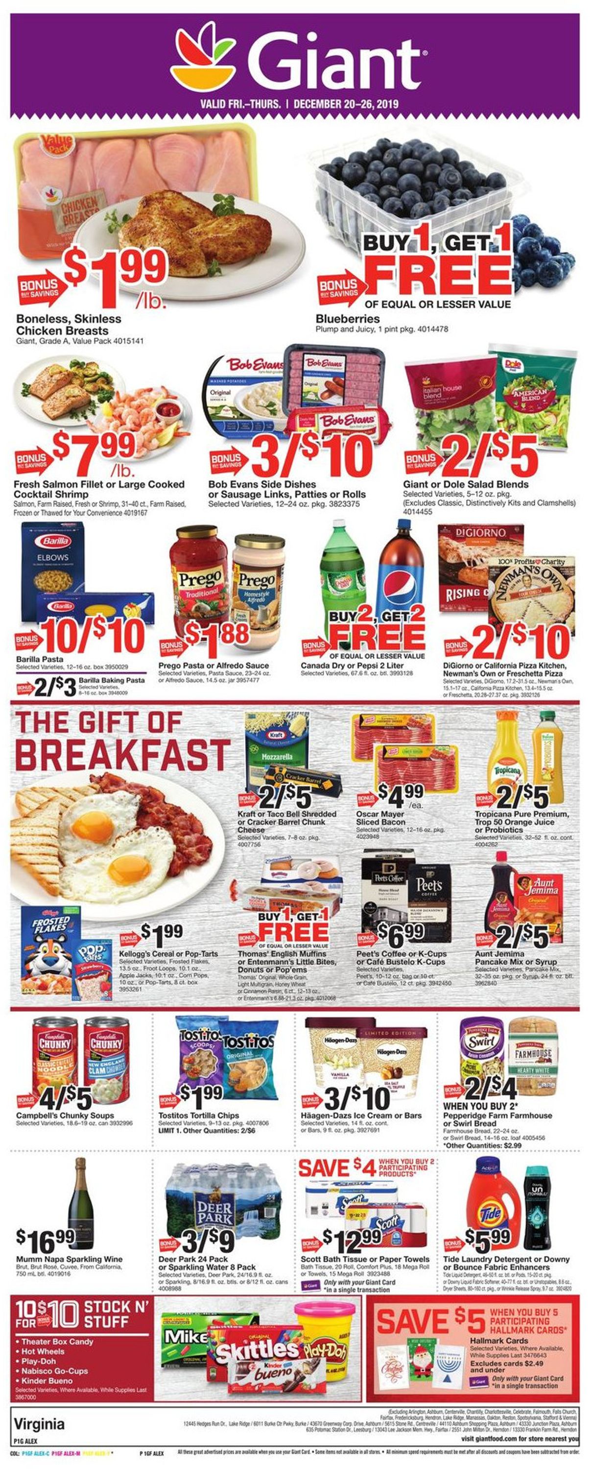 Catalogue Giant Food - Holiday Ad 2019 from 12/20/2019