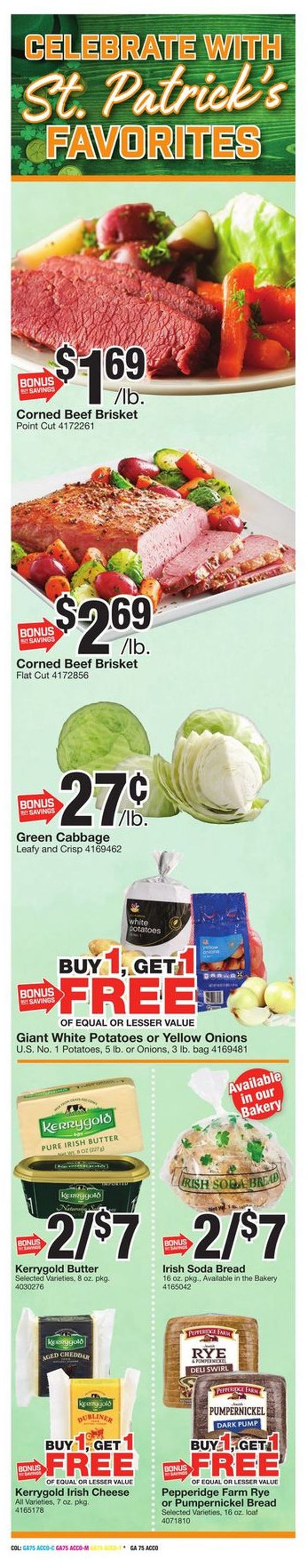 Catalogue Giant Food from 03/13/2020