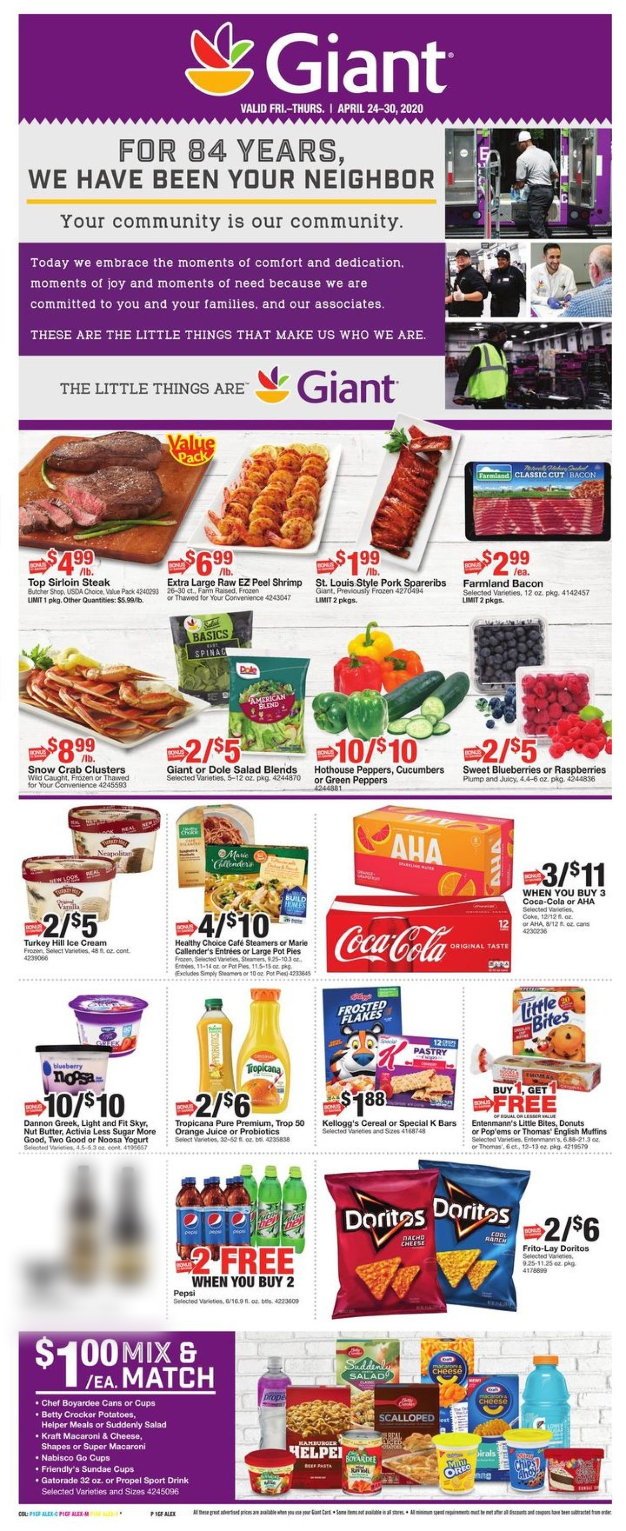 Catalogue Giant Food from 04/24/2020