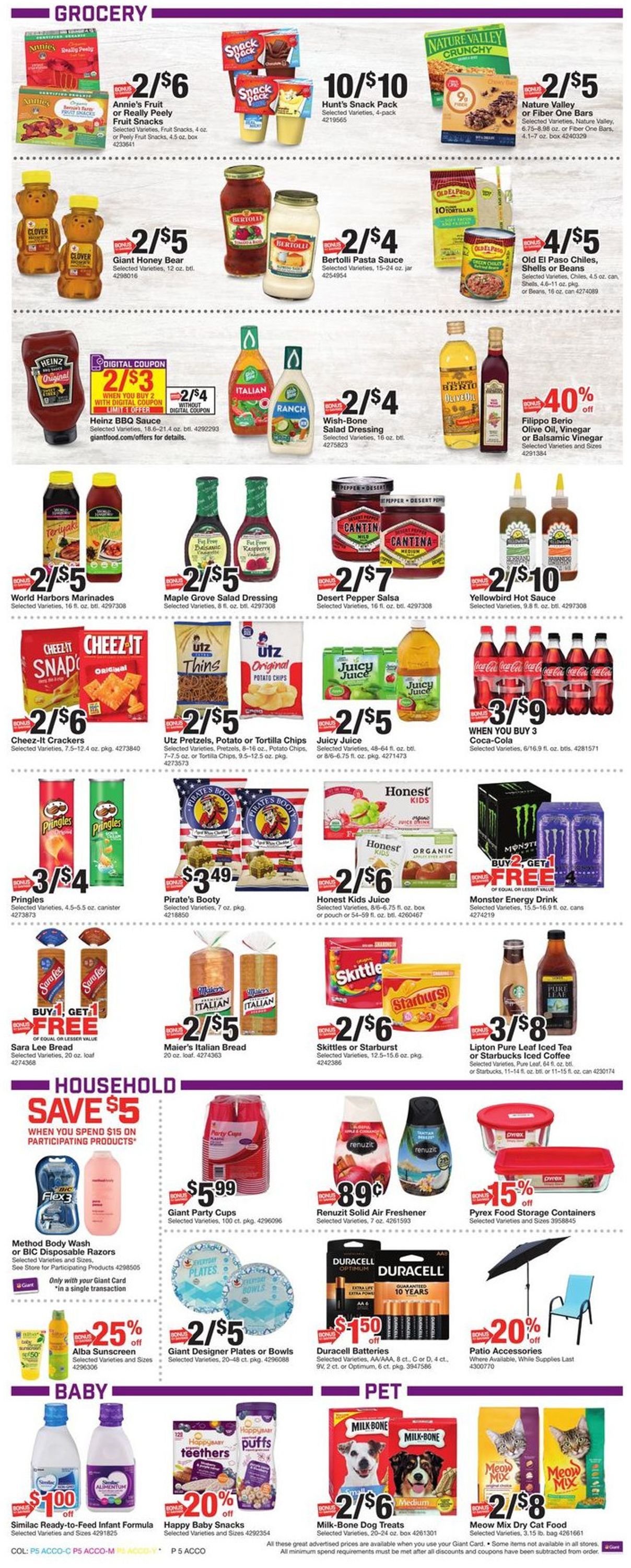 Catalogue Giant Food from 05/29/2020