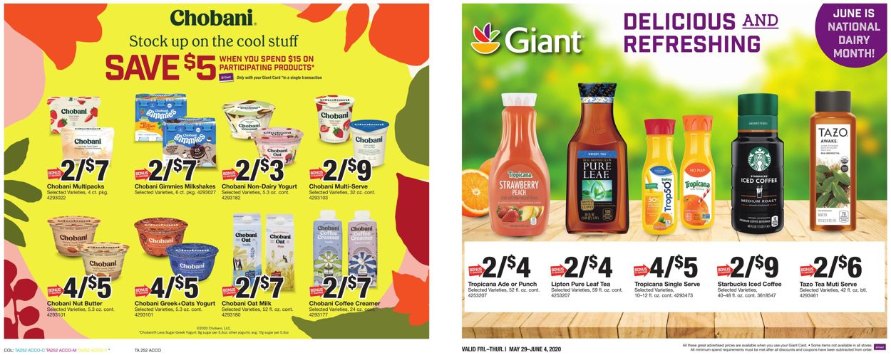 Catalogue Giant Food from 05/29/2020