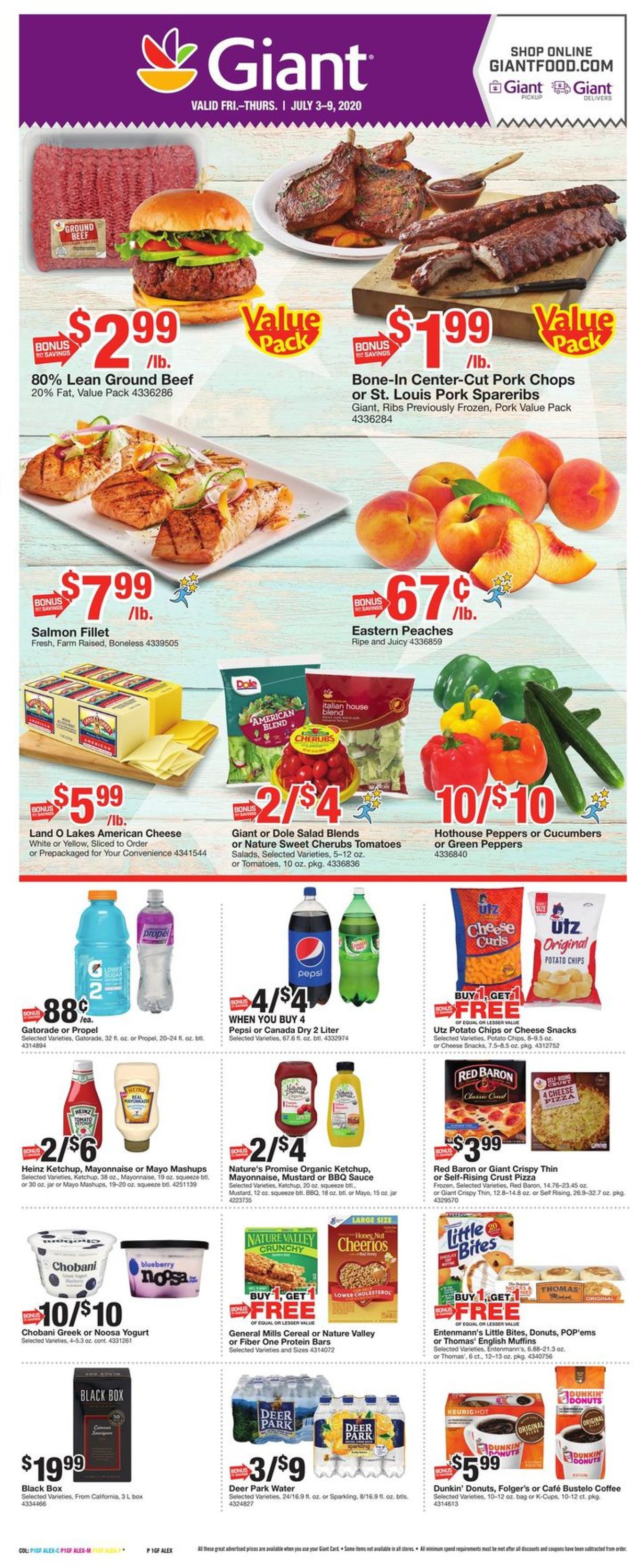 Catalogue Giant Food from 07/03/2020