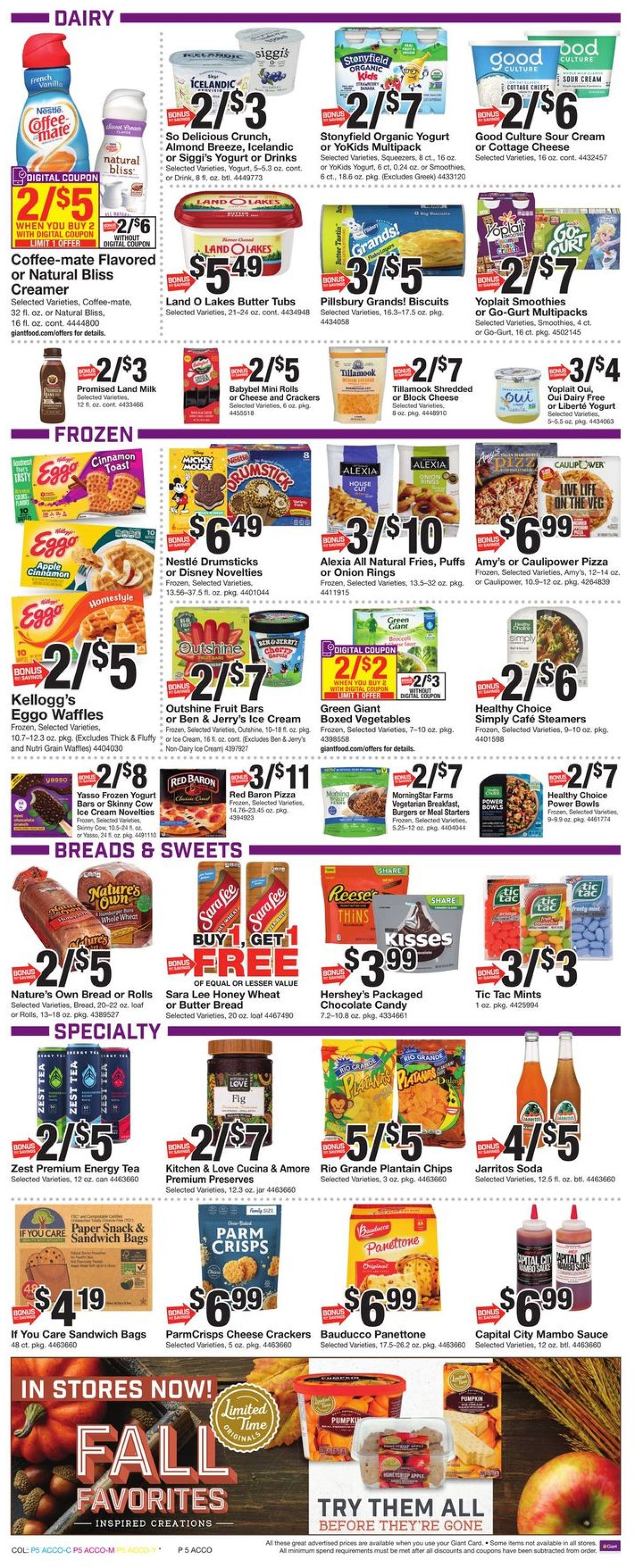 Catalogue Giant Food from 09/18/2020