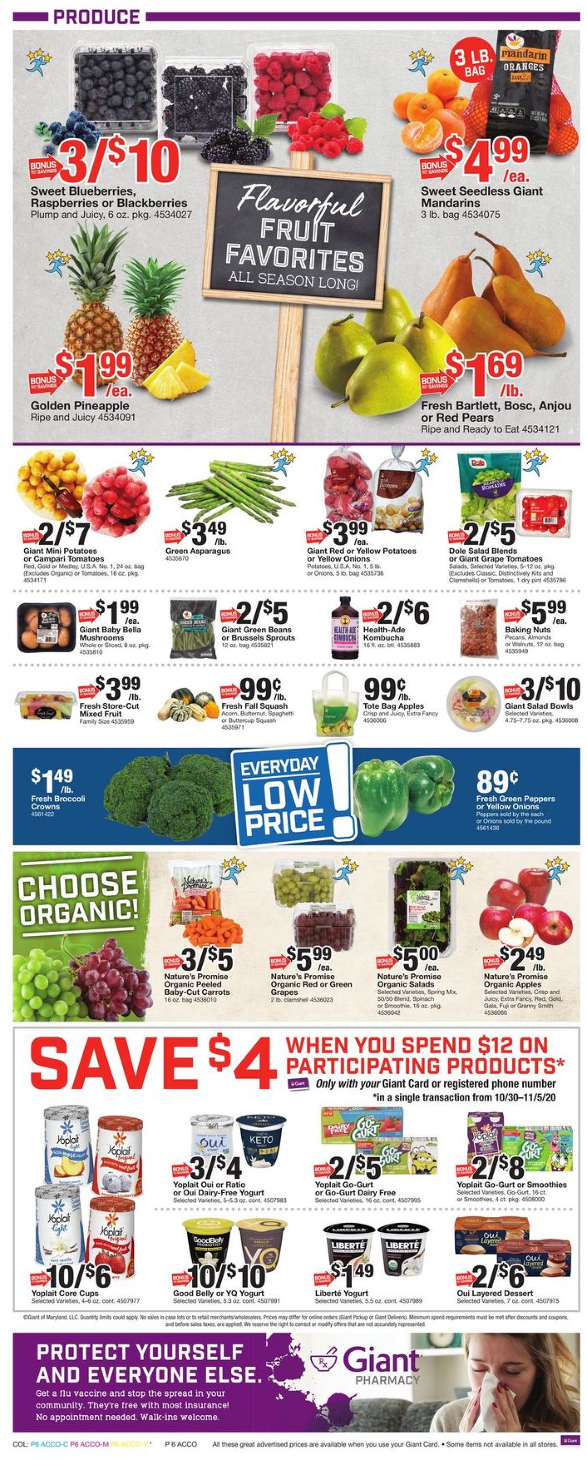 Giant Food Current weekly ad 10/30 - 11/05/2020 [8] - frequent-ads.com