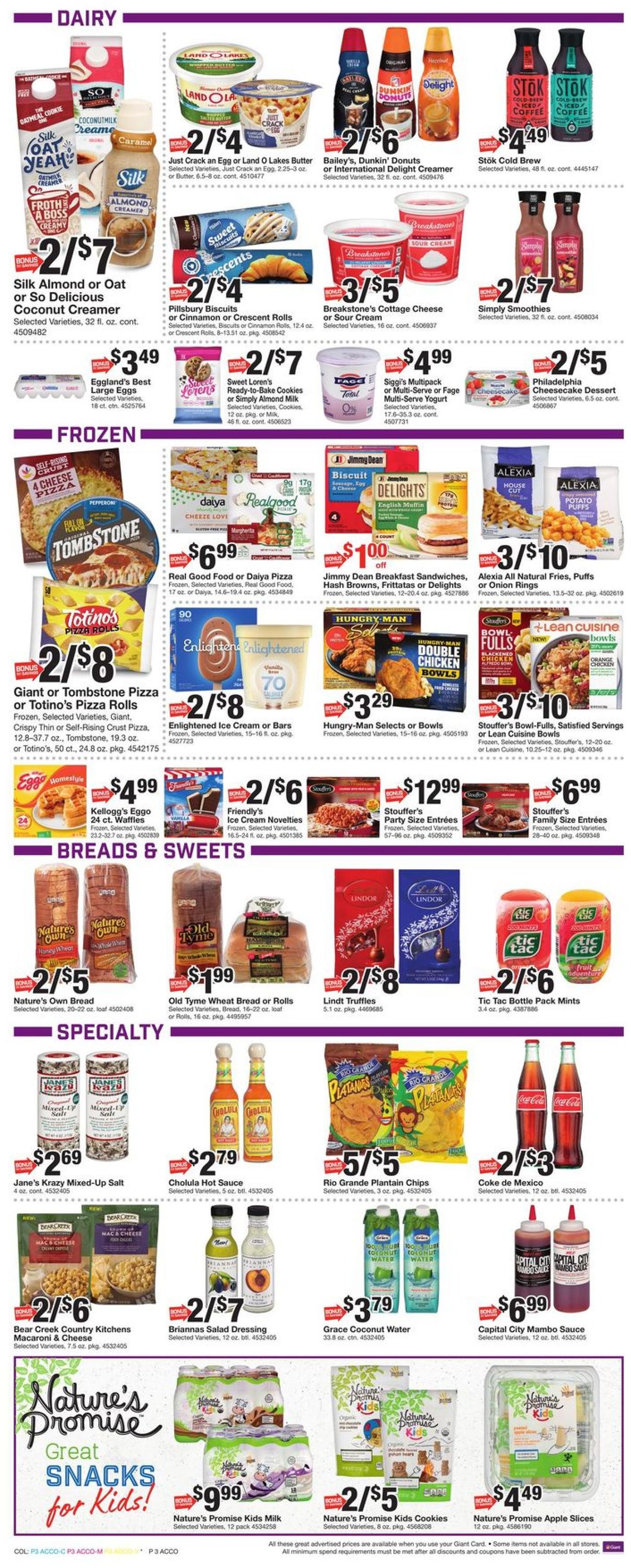 Catalogue Giant Food from 10/30/2020