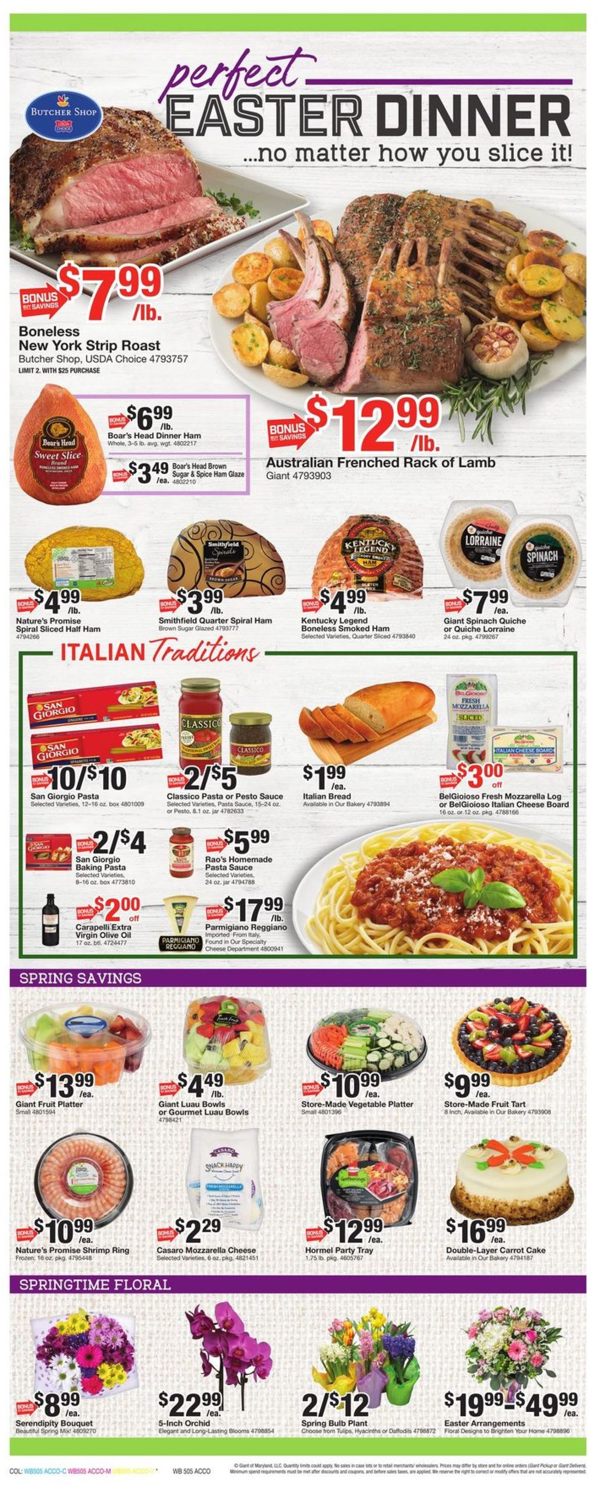 Catalogue Giant Food - Easter 2021 from 04/02/2021