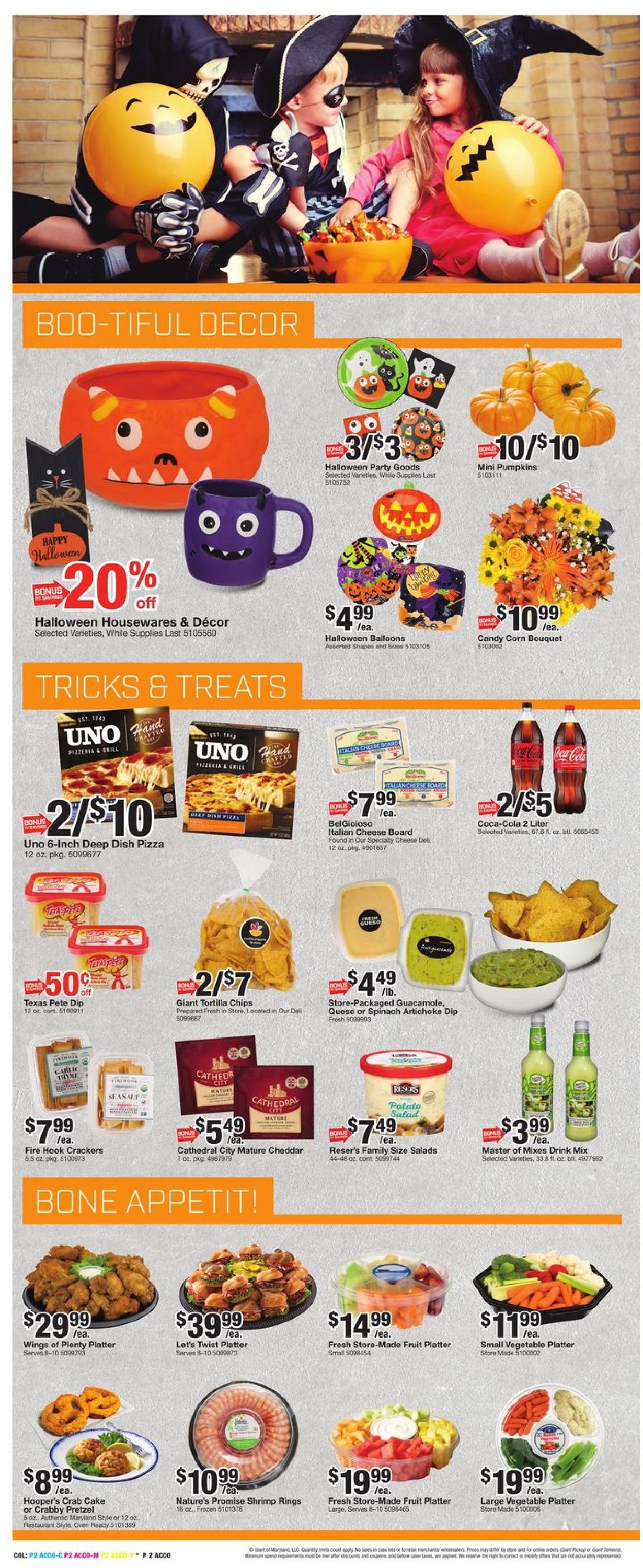 Catalogue Giant Food HALLOWEEN 2021 from 10/22/2021