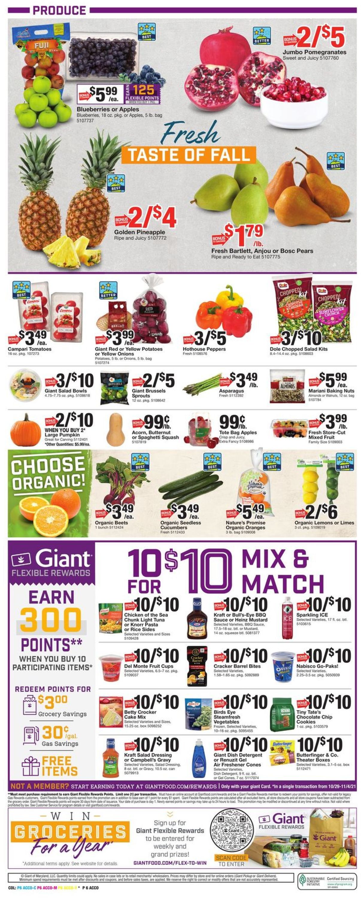 Catalogue Giant Food HALLOWEEN 2021 from 10/29/2021