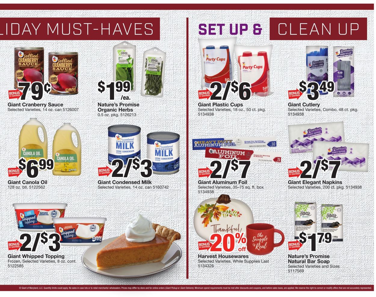 Catalogue Giant Food HOLIDAY 2021 from 11/05/2021