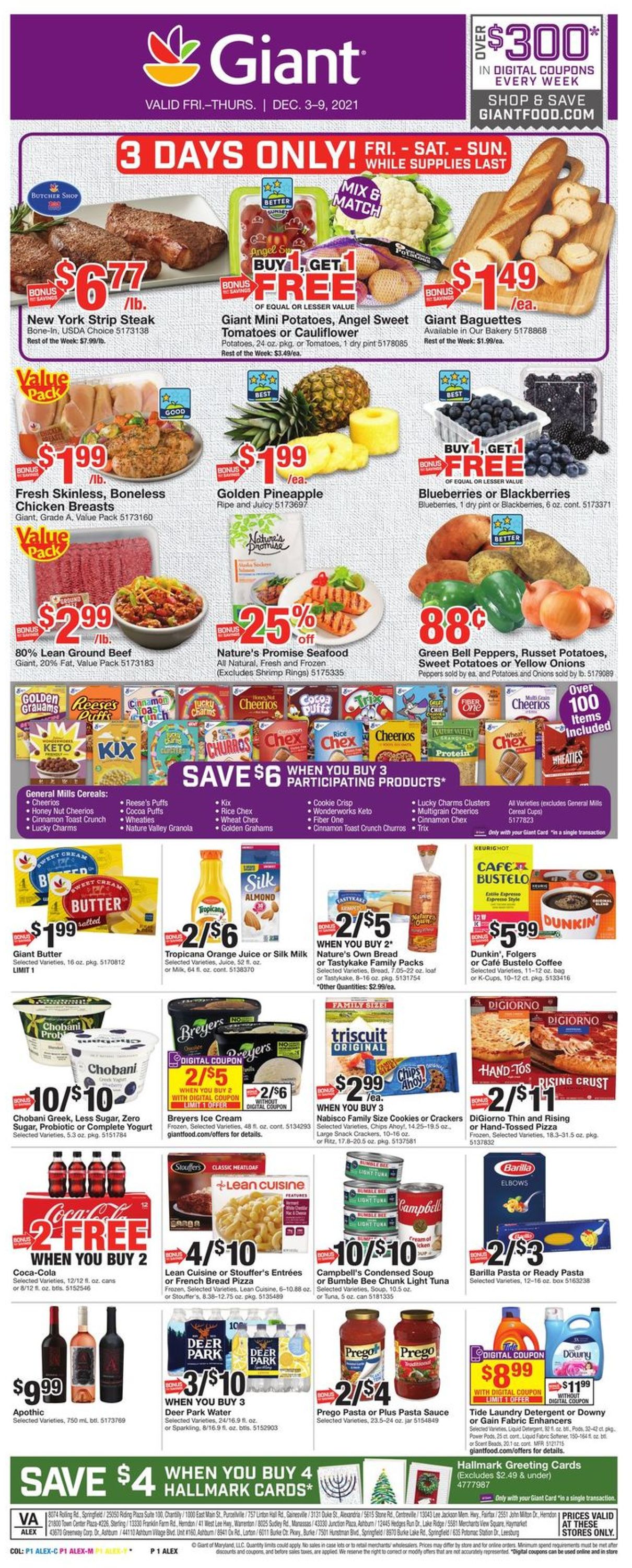 Catalogue Giant Food HOLIDAY 2021 from 12/03/2021