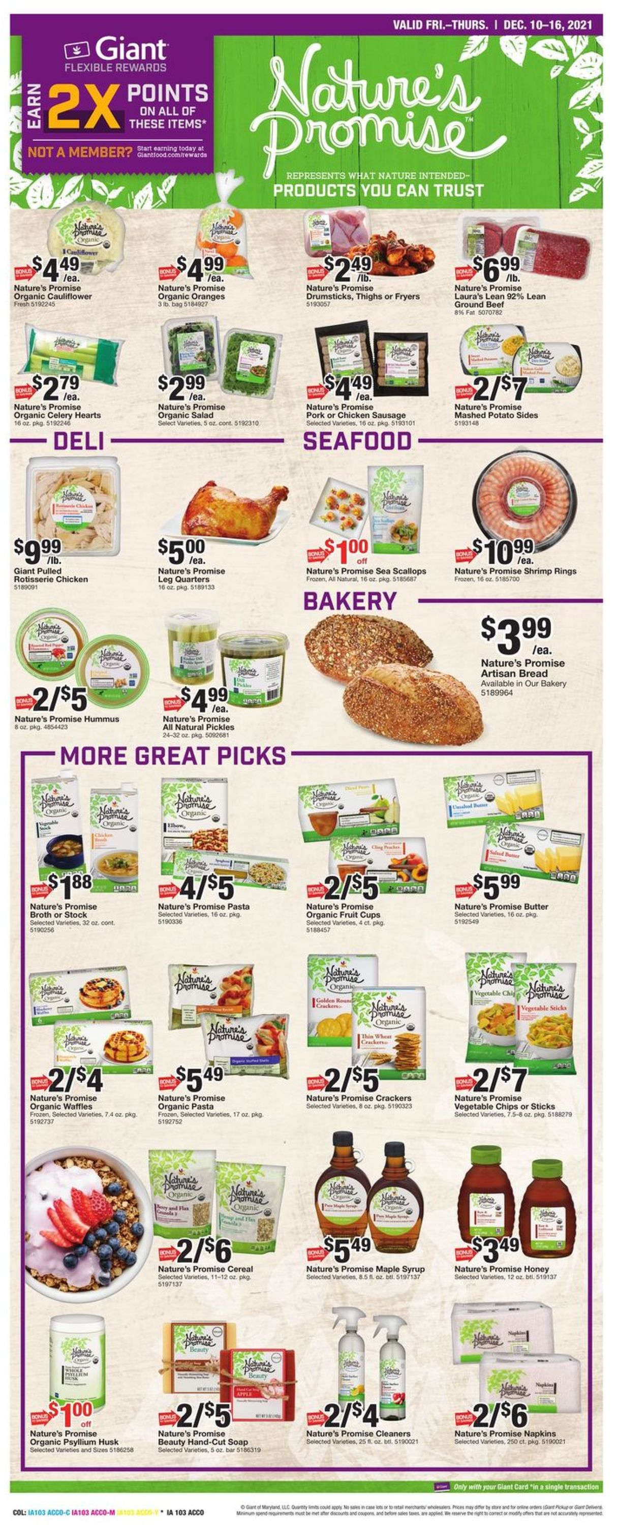 Catalogue Giant Food HOLIDAY 2021 from 12/10/2021