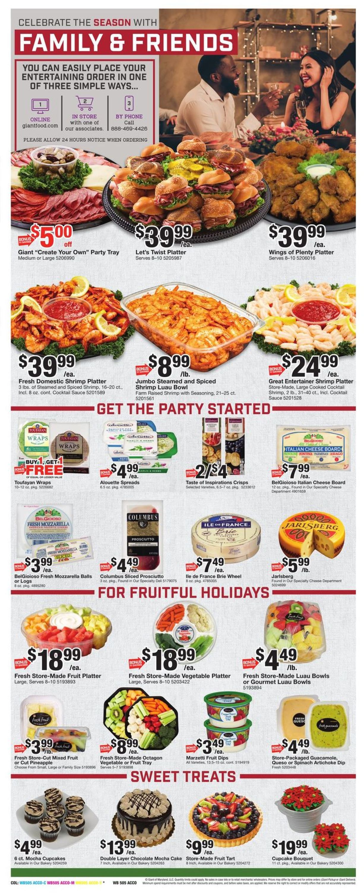 Catalogue Giant Food HOLIDAY 2021 from 12/17/2021