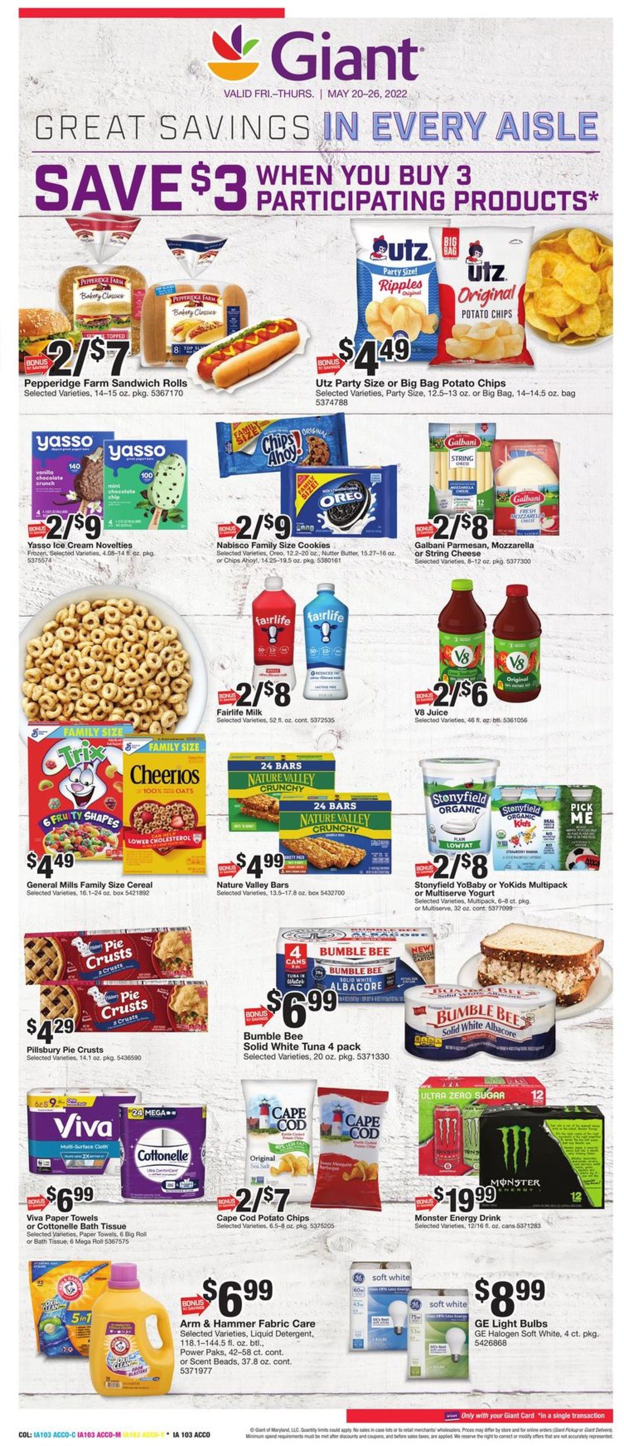 Catalogue Giant Food from 05/20/2022