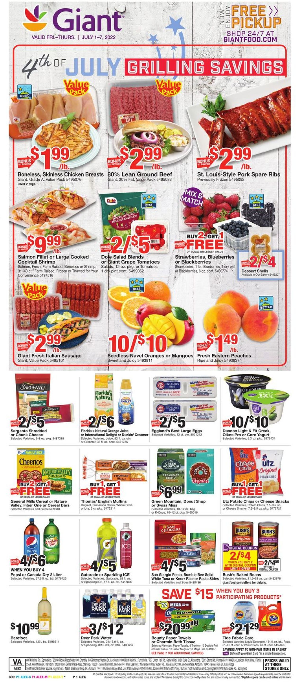 Catalogue Giant Food from 07/01/2022