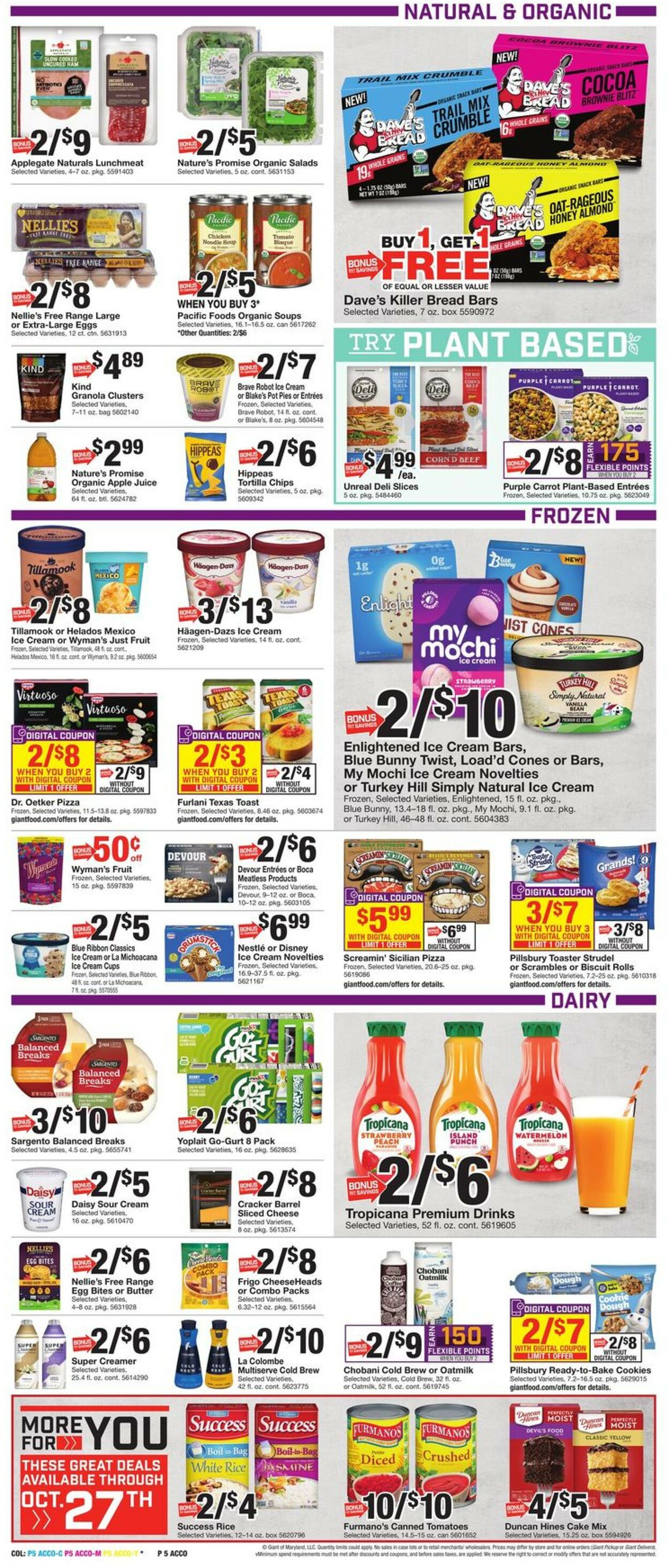 Catalogue Giant Food from 09/30/2022