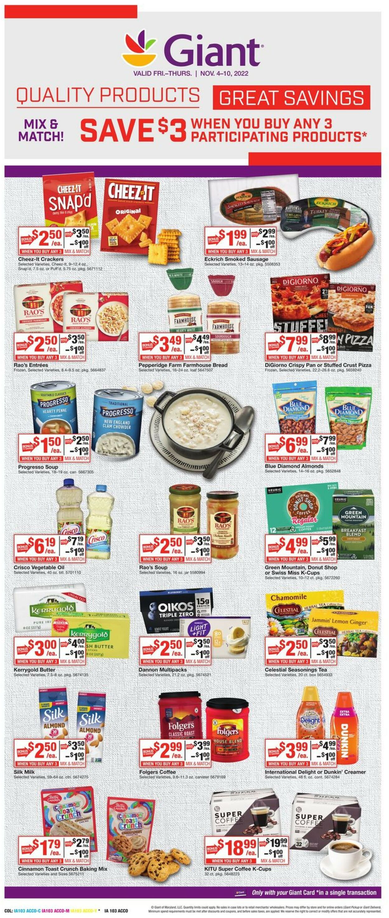 Catalogue Giant Food from 11/04/2022