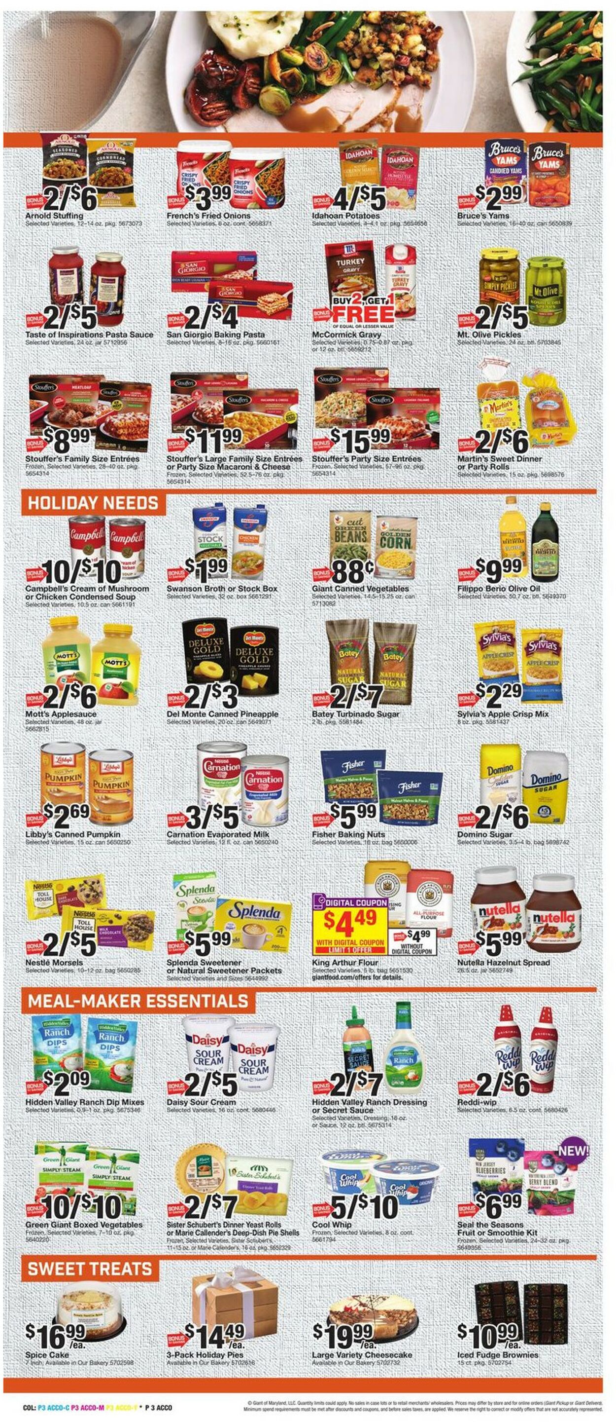 Catalogue Giant Food from 11/18/2022