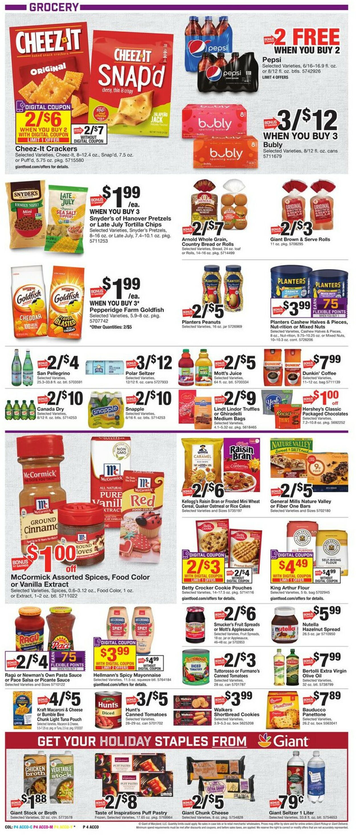 Catalogue Giant Food from 12/16/2022