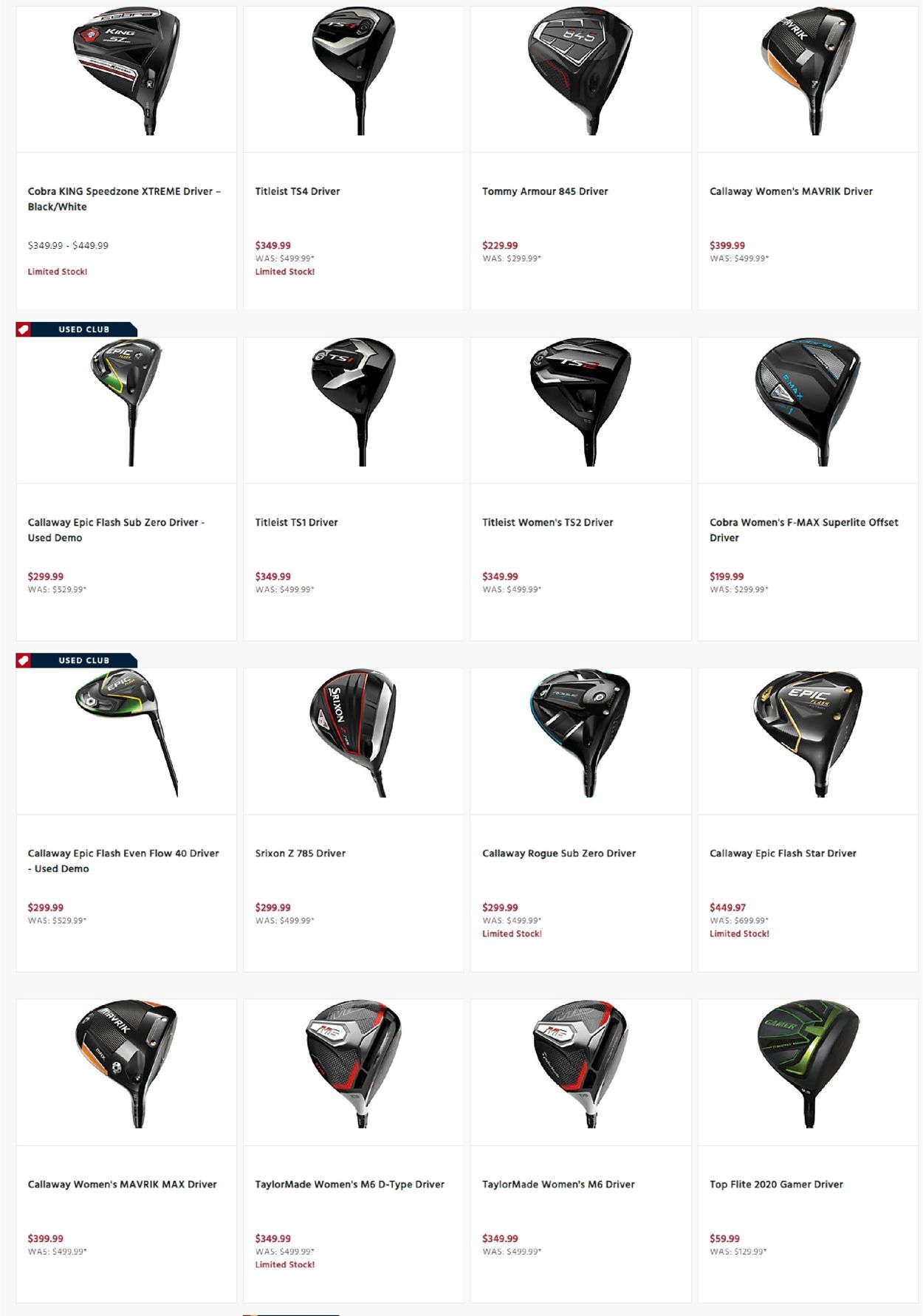 Catalogue Golf Galaxy Cyber Monday 2020 from 11/30/2020