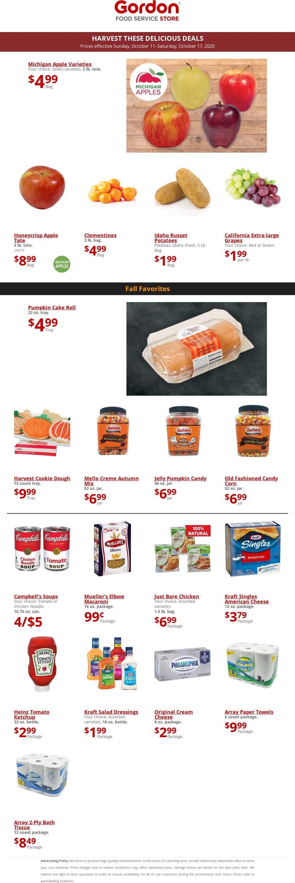 Catalogue Gordon Food Service Store from 10/11/2020