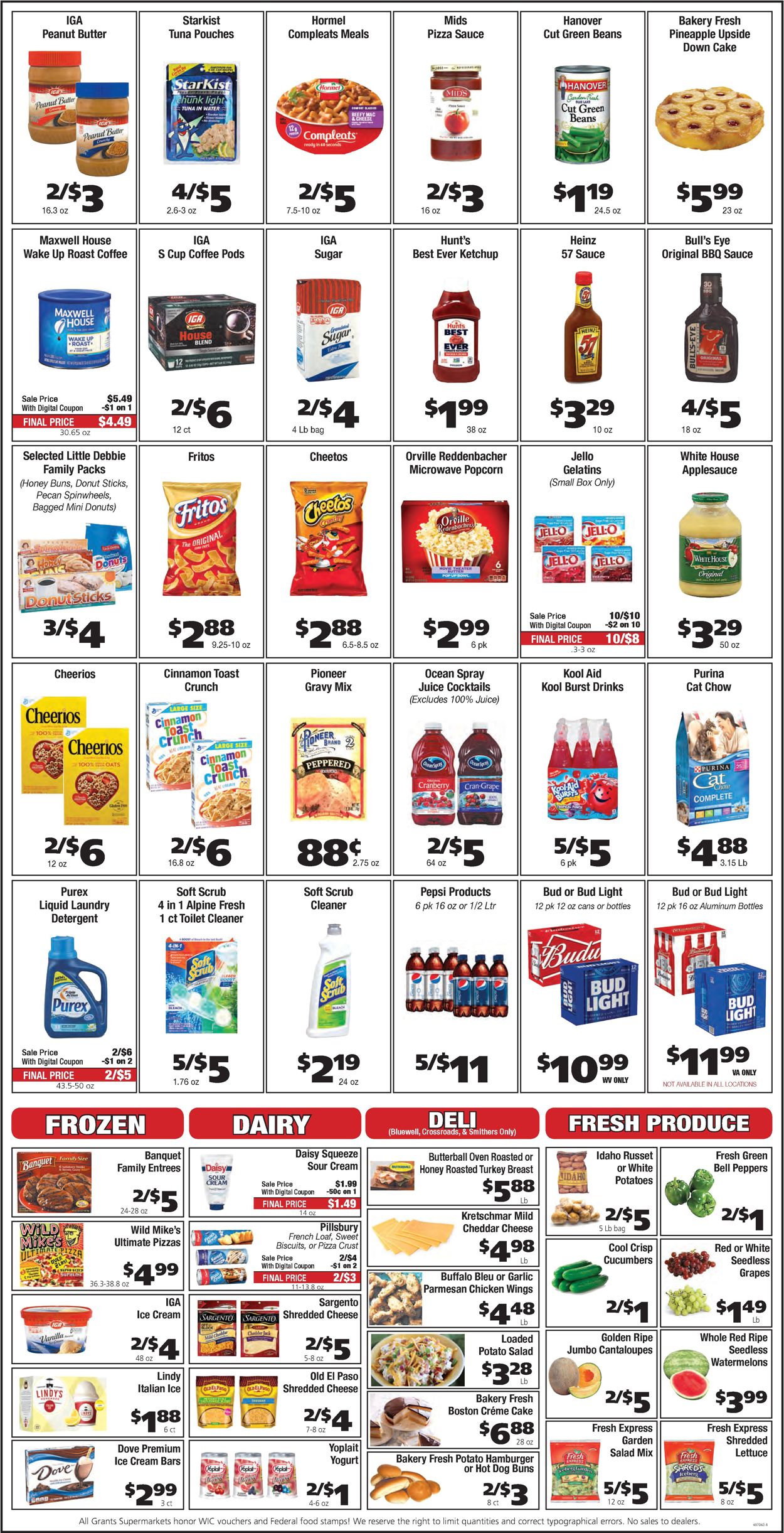 Catalogue Grant's Supermarket from 08/19/2020