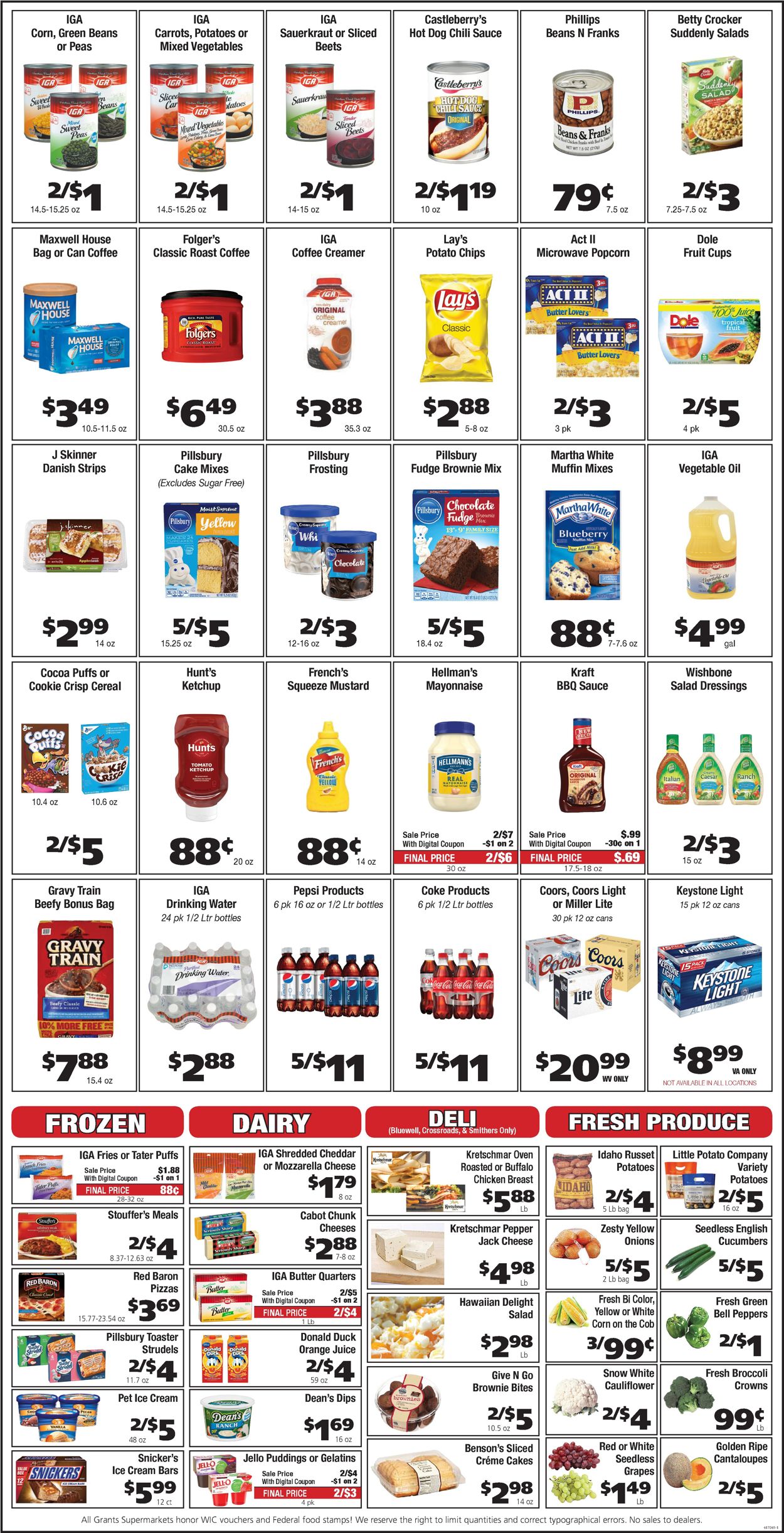 Catalogue Grant's Supermarket from 08/26/2020