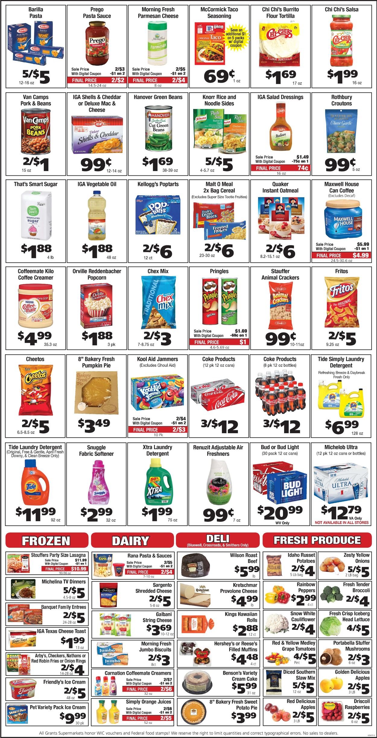 Catalogue Grant's Supermarket from 09/09/2020