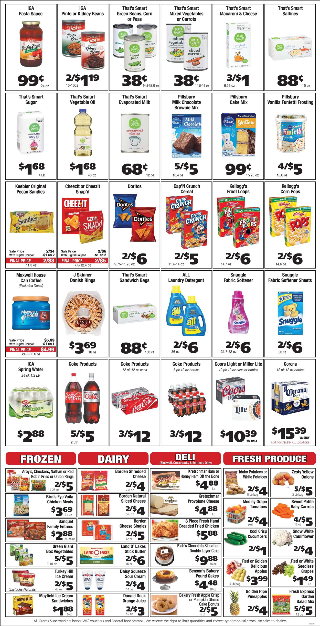 Catalogue Grant's Supermarket from 10/18/2020