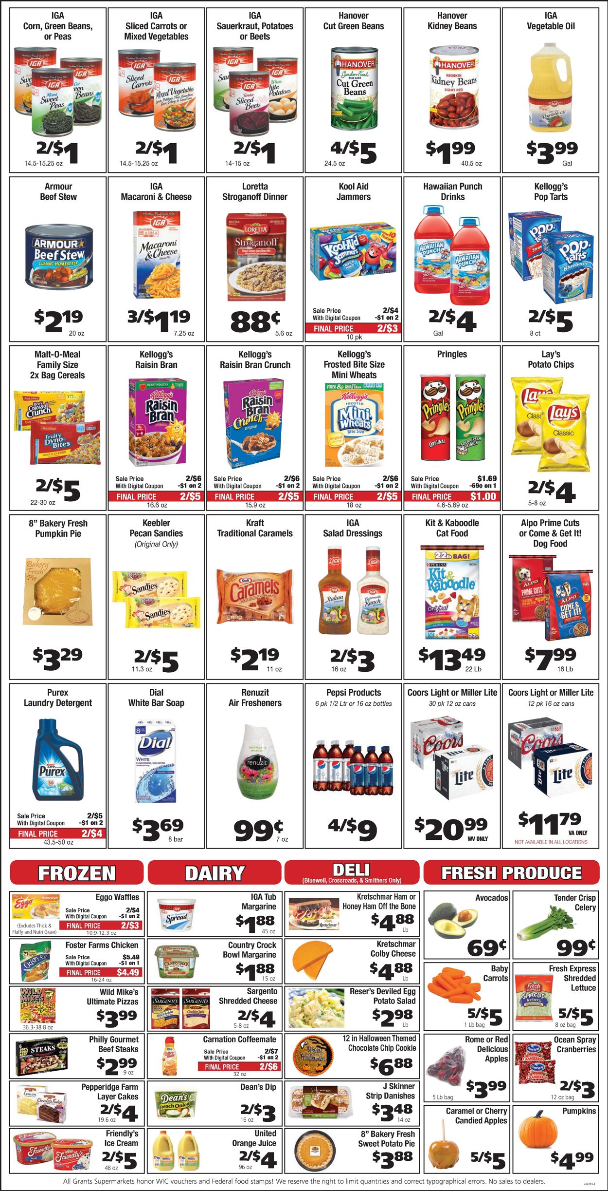 Catalogue Grant's Supermarket from 10/21/2020